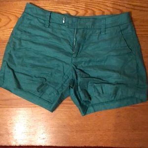 Linen blend shorts